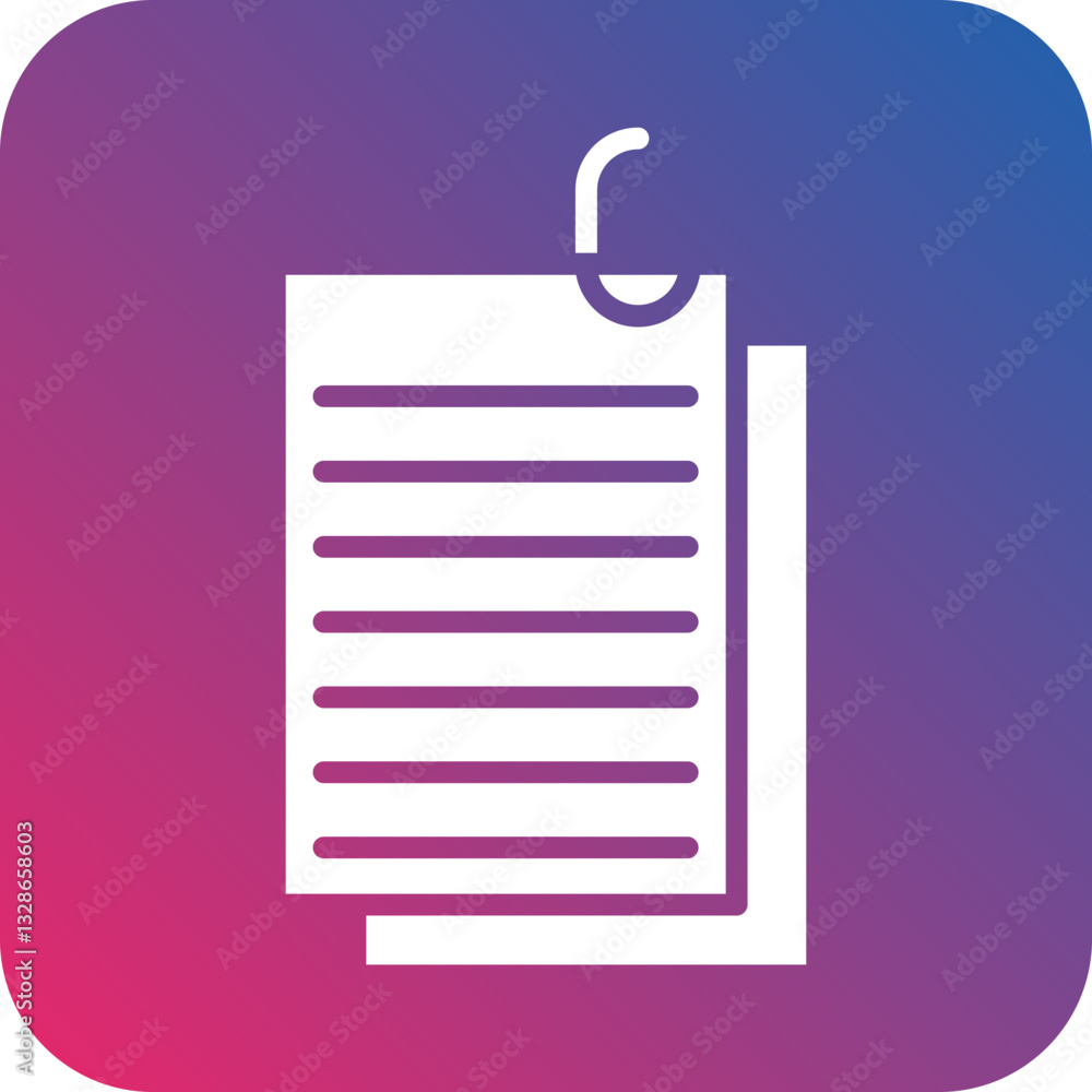 Poster file vector icon style