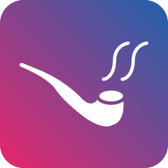 Smoking Pipe Vector Icon Style