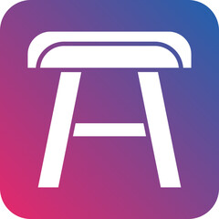 Stool Vector Icon Style