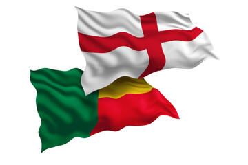 England and Benin Friendship Flags Diplomatic Relations of Two countries, Sports competition