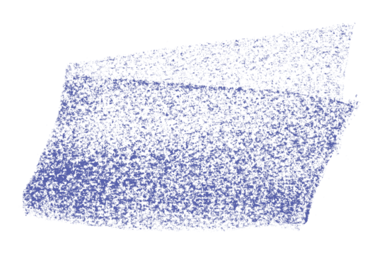 Separate purple crayon brush strokes on transparent background. - Powered by Adobe