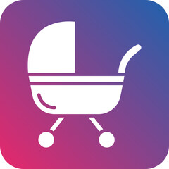Stroller Vector Icon Style
