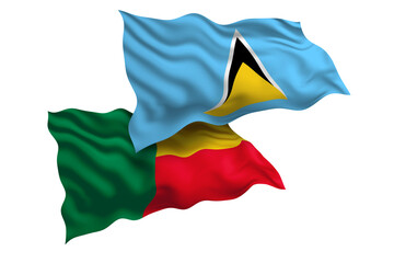Saint Lucia and Benin Friendship Flags Diplomatic Relations of Two countries, Sports competition