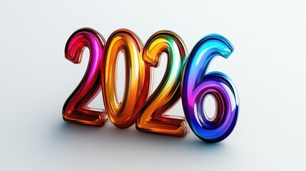 Celebrating the new year 2026 global countdown events digital art festive atmosphere close-up view future vision