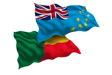 Tuvalu and Benin Friendship Flags Diplomatic Relations of Two countries, Sports competition