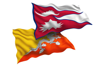 Nepal and Bhutan Friendship Flags Diplomatic Relations of Two countries, Sports competition