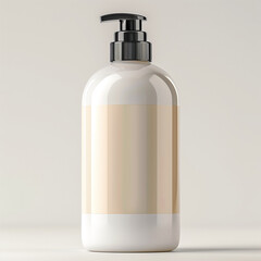 Hair Conditioner Bottle Mockup: Sleek and Stylish Packaging Design Showcasing Modern and Professional Hair Care Aesthetics