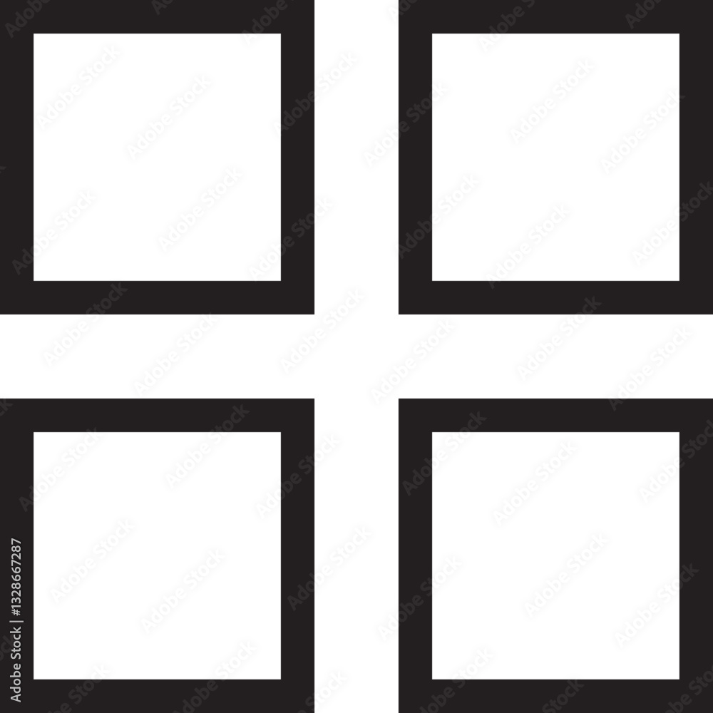 Poster hamburger web and mobile app menu icon outline style. vector buttons for website ui navigation. app 