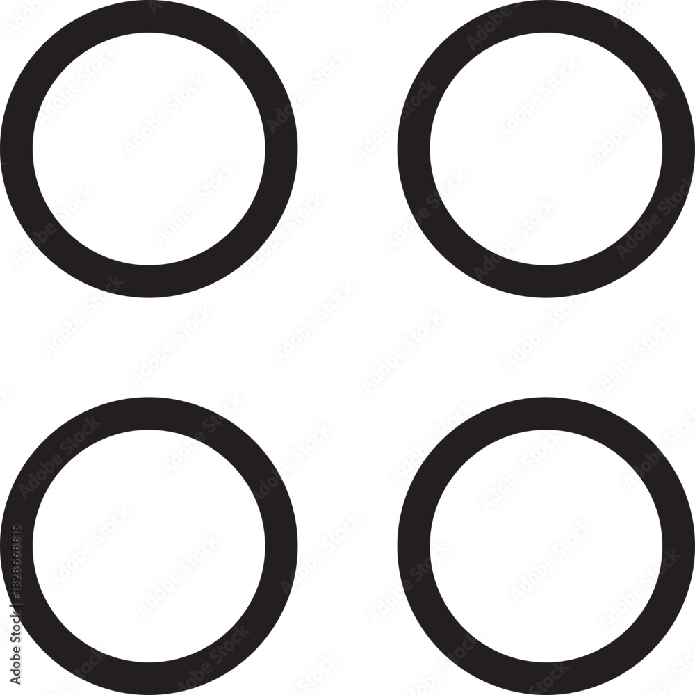 Poster hamburger web and mobile app menu icon outline style. vector buttons for website ui navigation. app 
