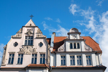 beautiful architecture in Kluczbork, Poland