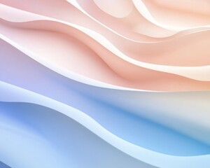 Obraz premium A soft peach and blue abstract gradient background. Featuring pastel peach, light blue, and soft lavender tones. Emphasizing lightness and calm. Ideal for beauty, health, and spring-themed branding