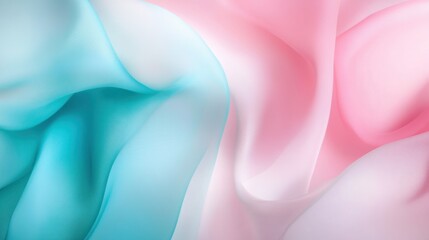 Obraz premium A soft pink and teal gradient background. Featuring light pinks and soft teals with smooth transitions. Emphasizing tranquility and elegance. Ideal for lifestyle and wellness visuals