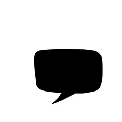 Speech Bubble Black 