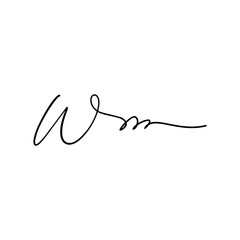 Hand Written Manual Signature for Document