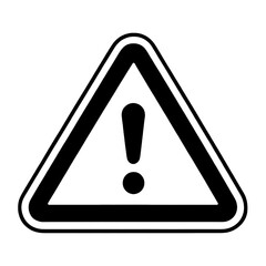 exclamation danger icon isolated PNG transparent