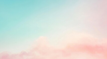 A soft teal and rose pink gradient background. Featuring light teal hues and soft pinks with smooth transitions. Emphasizing balance and calm. Ideal for wellness and beauty visuals