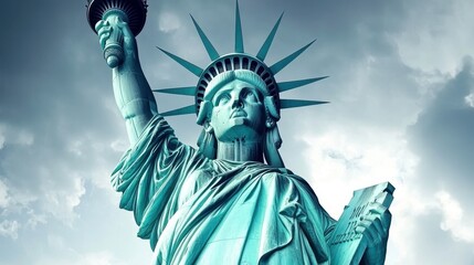Fototapeta premium Landmark city monument photography urban environment close-up perspective freedom concept