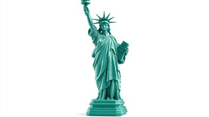Fototapeta premium Symbol of freedom and hope city statue iconic environment artistic viewpoint cultural concept