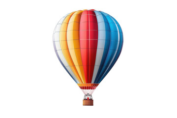 Fototapeta premium colorful hot air balloon isolated on white background.
