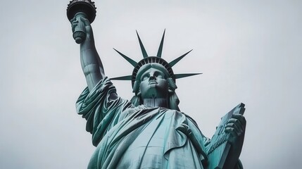 Fototapeta premium Iconic landmark city photograph urban environment low angle view freedom concept