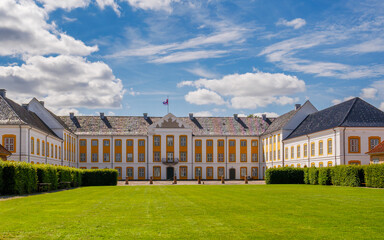 View of Augustenborg Palace from courtyard, Augustenborg, Als Island, Southern Denmark