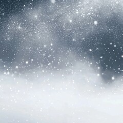 Fototapeta premium Snowy Winter Background with Soft Light Flurries Creating a Serene and Calm Atmosphere for Seasonal Designs and Illustrations