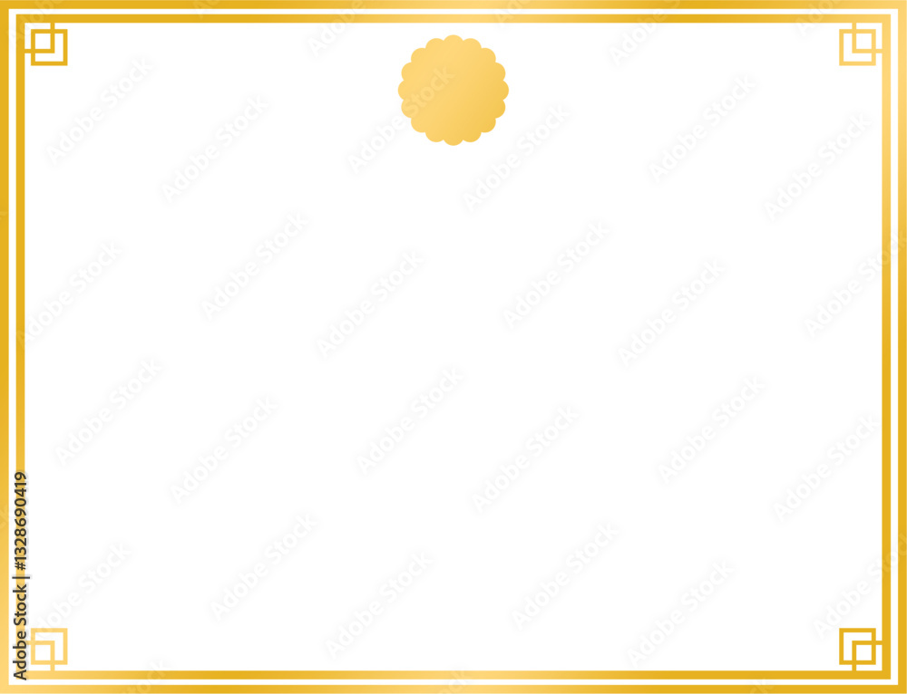 Poster frame template vector design