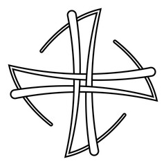 Celestial Celtic Cross, Interwoven Harmony in Eternal Unity
