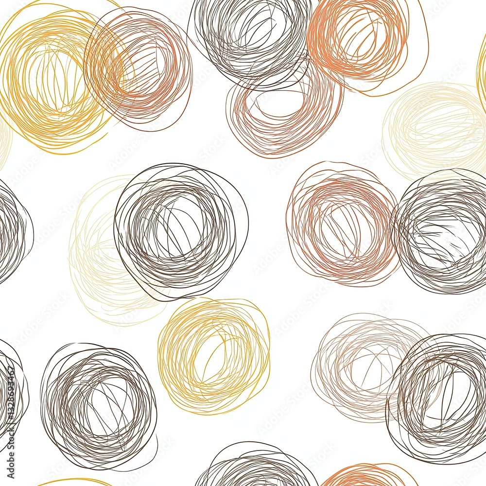 Poster subtle seamless pattern minimalist scribble design with fine lines for modern branding
