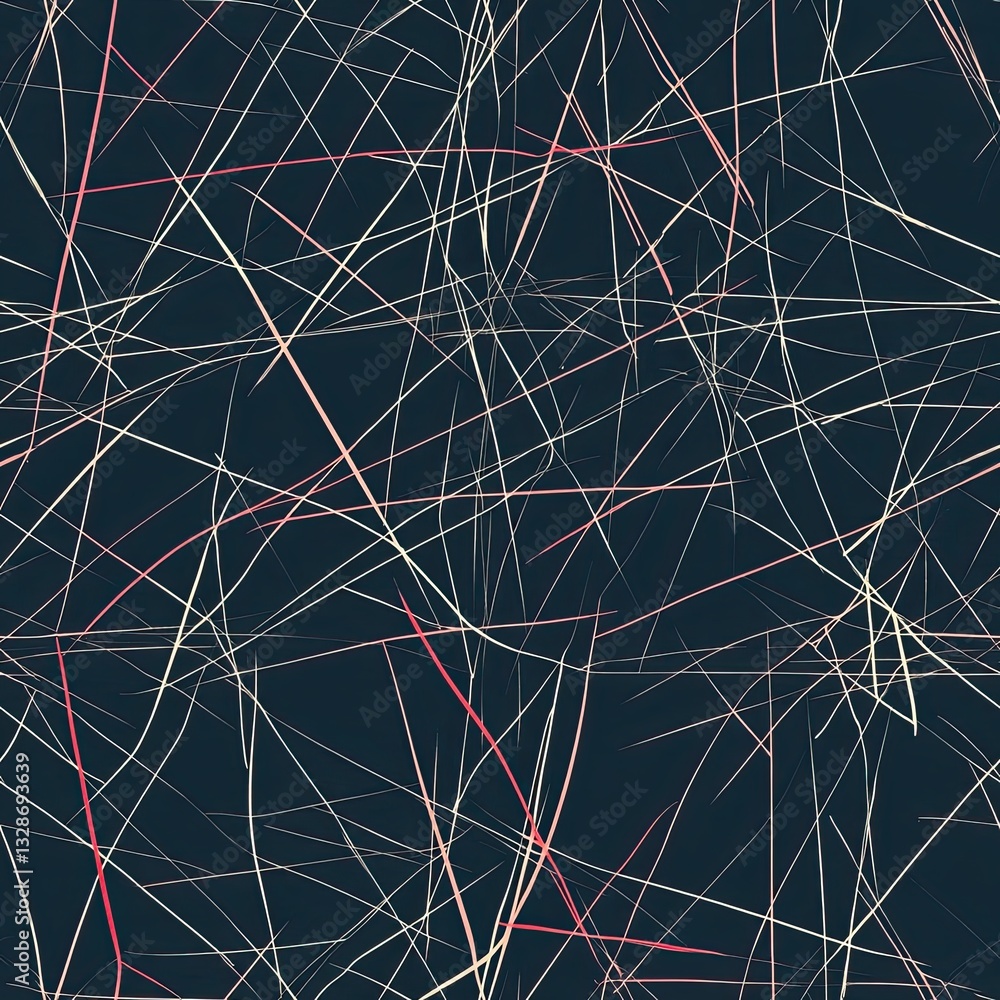 Poster seamless subtle scribble pattern minimalist fine line design for modern branding