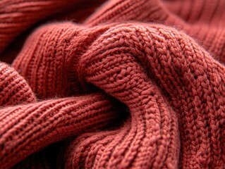 Textured Knit Fabric Close-Up.