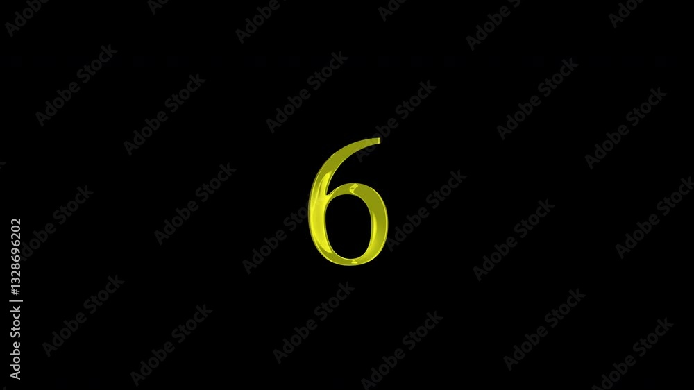 Poster numbers countdown: a vibrant visual sequence of 10 to 0 isolated background