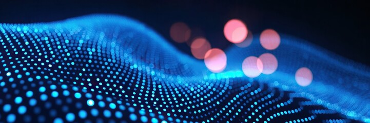 Blue tech finance background abstract pixel element network. Abstract business tech science background. Web3 abstract background 