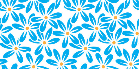 Abstract plant leaf art seamless pattern with colorful freehand doodle collage. Organic leaves cartoon background, simple nature shapes in vintage pastel