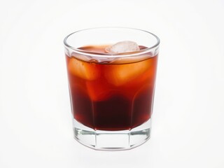 Iced Dark Red Drink in Glass