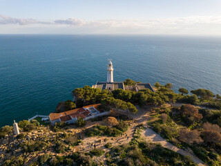 Faro del Cabo de la Nao en Javea, Alicante, Comunidad Valenciana