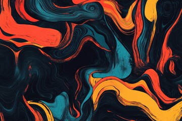 Fototapeta premium Vibrant hand-drawn transitions featuring dynamic shapes for impactful creative endeavors