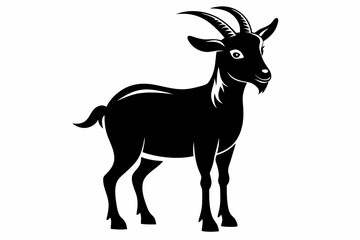 goat line art silhouette vector illustration