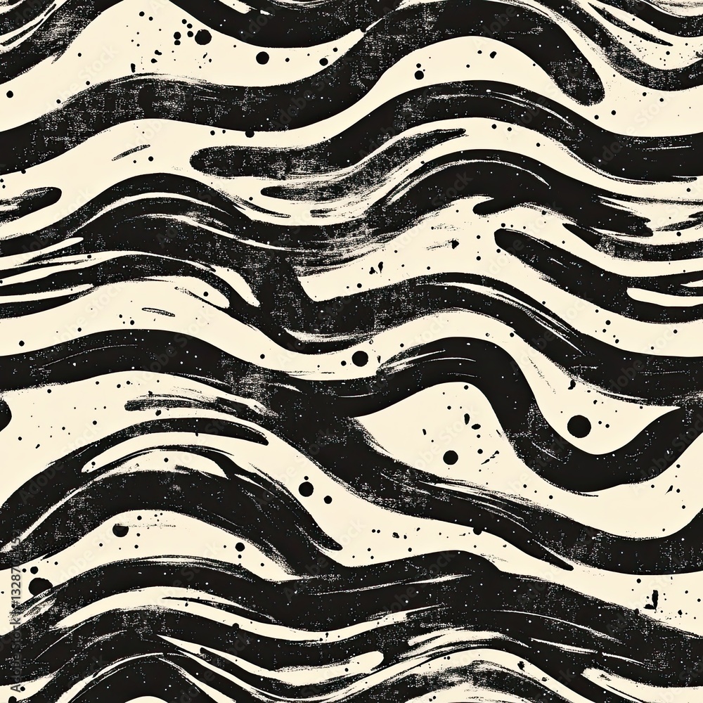 Poster organic scribble patterns flowing lines and natural textures for design projects