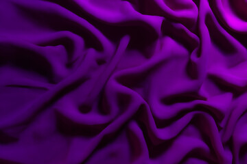 Vibrant Purple Fabric with Soft Folds – Elegant Abstract Textile Background