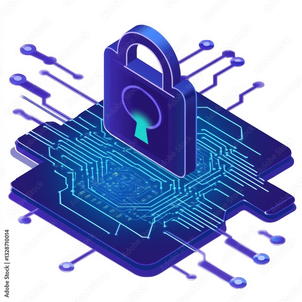 Poster cybersecurity measures protecting digital assets online infographic tech environment data analysis s