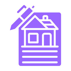 Vector Design House Documents Icon Style