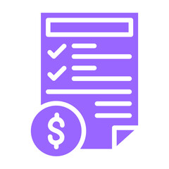 Obraz premium Vector Design Budget Icon Style