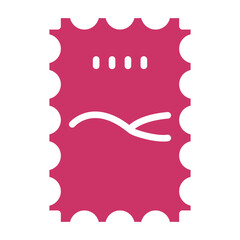 Vector Design Post Stamp Icon Style