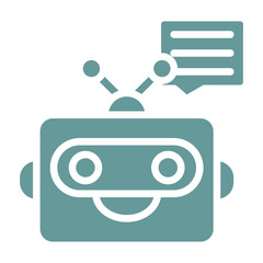 Vector Design Chatbot Icon Style