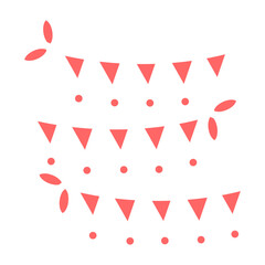 Vector Design Garland Icon Style