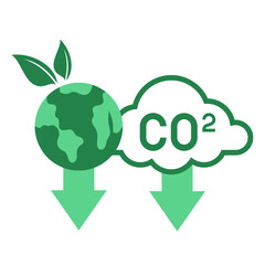 CO2 Emission Reduction Graphic