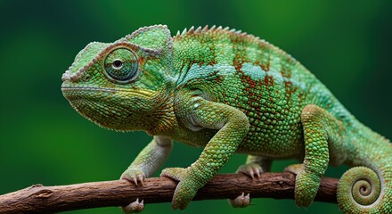 "Chromatic Wonder: A Vivid Portrait of a Chameleon"