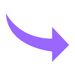 Vector Design Curved Right Icon Style