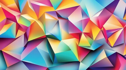 Fototapeta premium Vibrant Abstract Polygonal Pattern